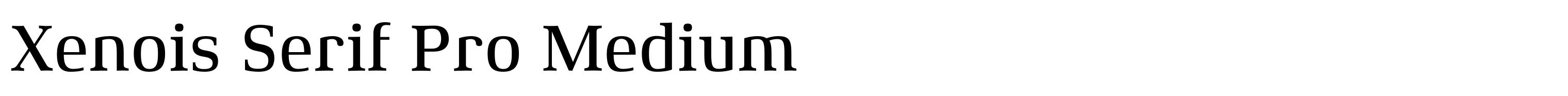 Xenois Serif Pro Medium